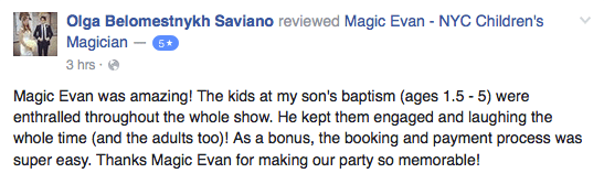 baptism party review
