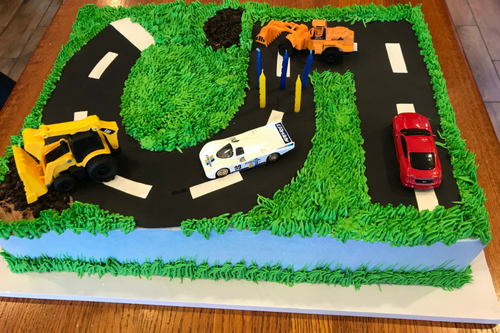 birthday cake race car