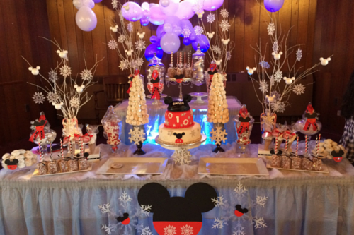mickey mouse dessert table