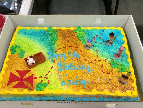 pirate birthday party cake
