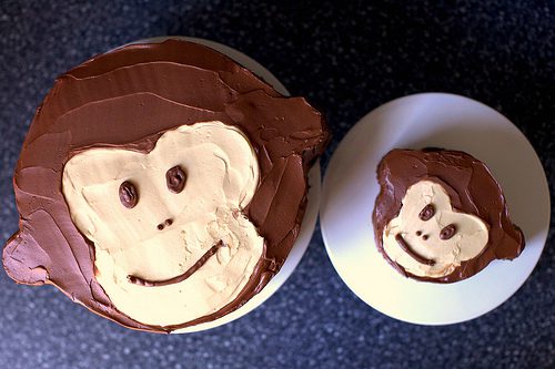 1st birthday party idea Monkey Cake