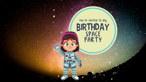 space birthday party